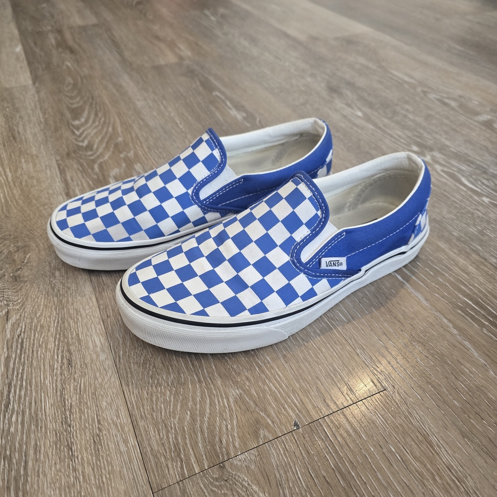 Vans Classic Slipon Checkered Slip-On Sneaker True Blue